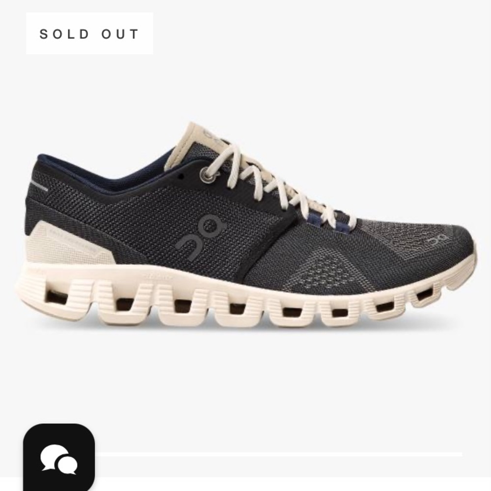 On Running Cloud X Black Pearl Sneakers